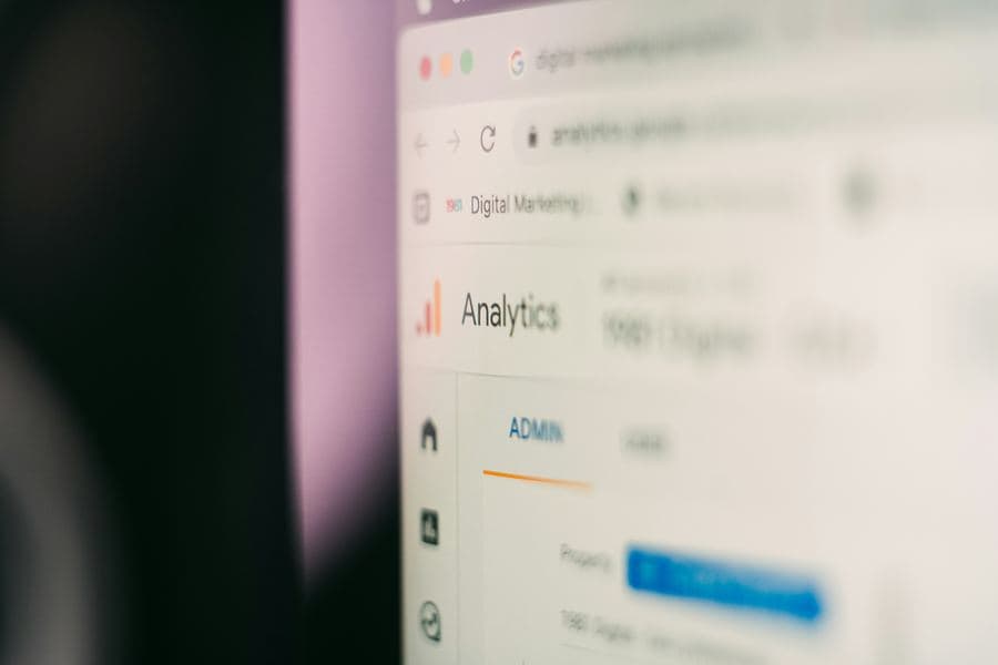 Digital marketing dashboard on a browser screen